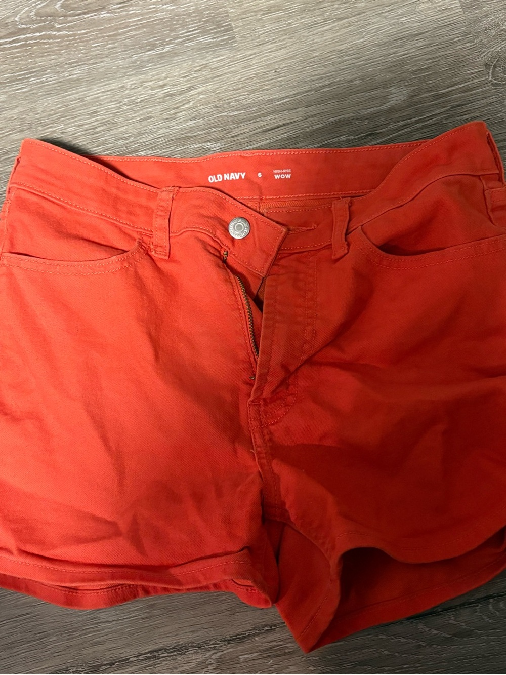 Old Navy Women’s Bright Orange Jean Shorts